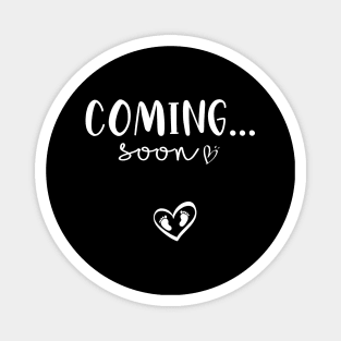 Coming Soon Announcement Pregnancy Magnet